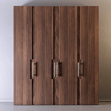 16-Door Storage Cabinet 3D model image 1 