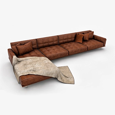 Corona Sofa Seat with FBX File 3D model image 1 