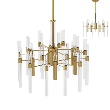 MW-Light Alghero Chandelier 3D model image 1 