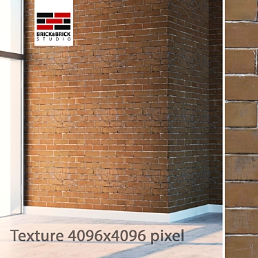 Seamless Brick Texture: High Detail 3D model image 1 