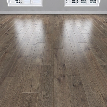 Smoky Oak Parquet: Herringbone, Linear & Chevron 3D model image 1 