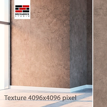 Seamless High-Detail Plaster 3D model image 1 