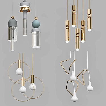 Modern Pendant Lighting Collection 3D model image 1 