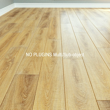 Premium Wood Laminate Flooring 3D model image 1 