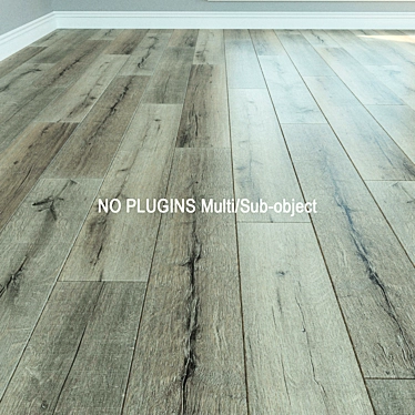 Natural Wood Laminate Parquet 3D model image 1 