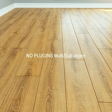 Natural Wood Laminate Parquet 3D model image 1 