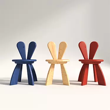 Hiromatsu Rabbit Chair 3D model image 1 