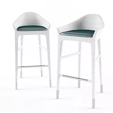 Elegant Smania Ponza Chair 3D model image 1 