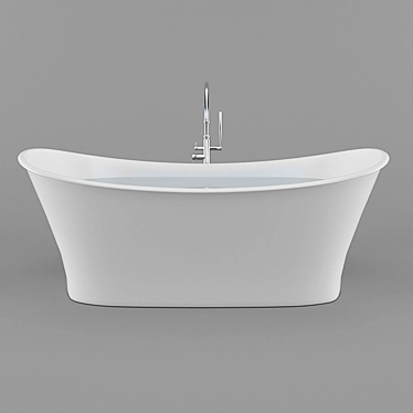 Luxury Cloud Bathtub - Wet Style 3D model image 1 