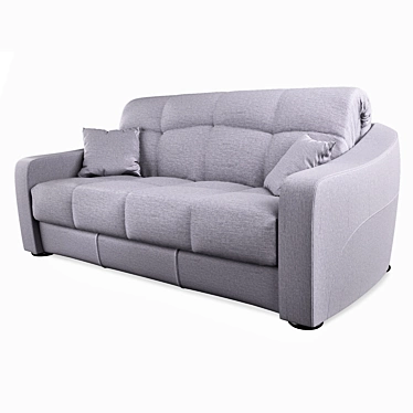 Accordion Sofa with Wooden Armrests | GARWOOD 3D model image 1 