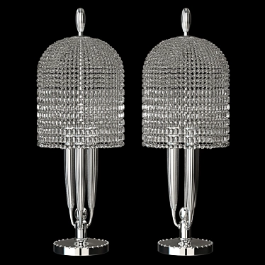 Elegant Delisle Paris Table Lamp 3D model image 1 