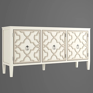 Elegant TV Stand: Hooker Collection 3D model image 1 