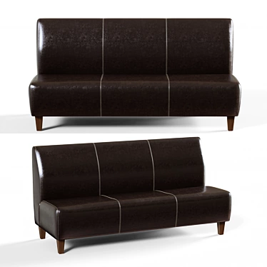 Satoris 3-Seater Sofa: Russian Craftsmanship 3D model image 1 