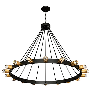 Nordic Modern Creative Chandelier 3D model image 1 