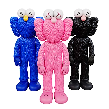 Marvelous KAWS BFF Trio Set 3D model image 1 