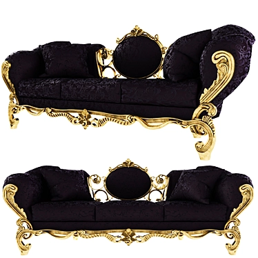 Elegant MonaLisa Sofa - Classic Design 3D model image 1 