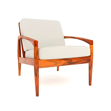 Rosewood Armchair by Kai Kristiansen 3D model image 1 