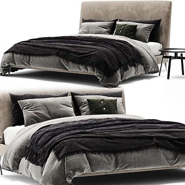 Elegant Maxalto Demetra Bed Set 3D model image 1 