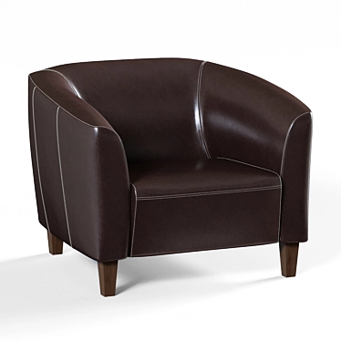 Luxury Oxford Armchair 3D model image 1 