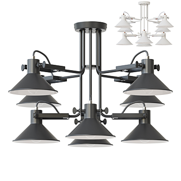 Modern Chandelier MW-Light Downtown 3D model image 1 