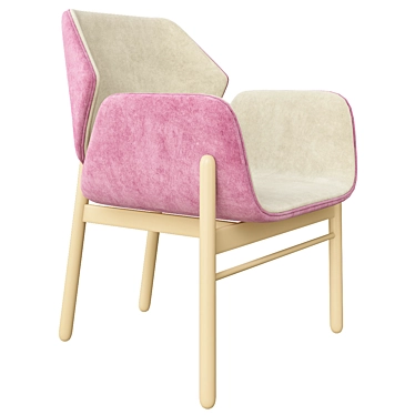 Elegant JMS Adele Armchair 3D model image 1 