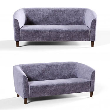 OM Oxford 3-Seater Sofa - Russian Made 3D model image 1 