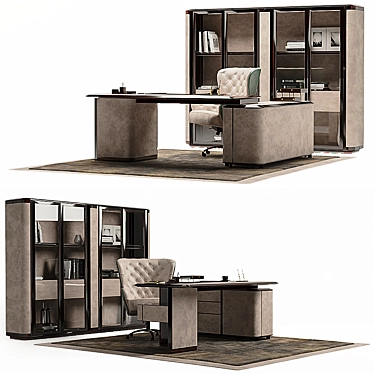 Sophia Office Collection: Elegant Furniture Set 3D model image 1 