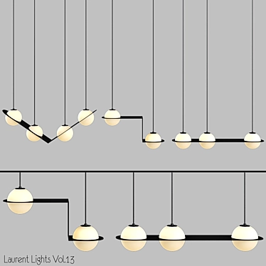 Laurent Lights: Sleek Design & Visual Elegance 3D model image 1 