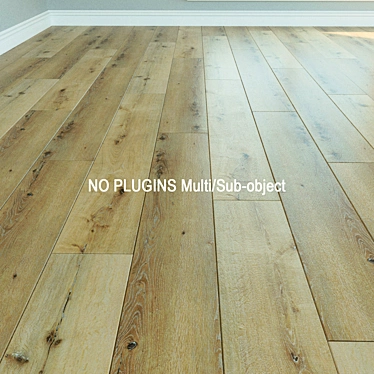 Natural Wood Parquet Laminate 95 3D model image 1 