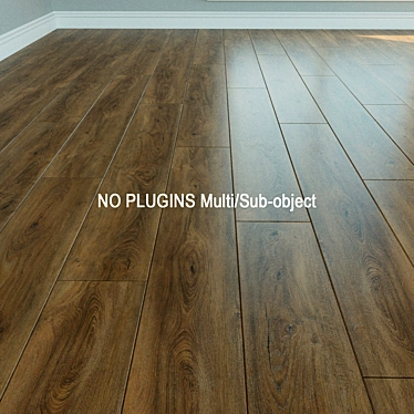 Natural Wood Laminate Flooring 3D model image 1 