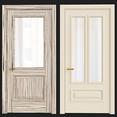 Elegant Heritage Doors 3D model image 1 