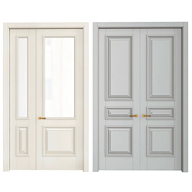 Elegant Interior Doors 3D model image 1 