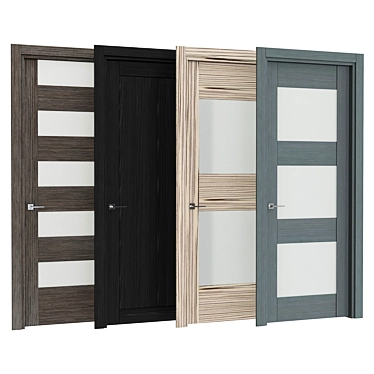 Sleek Design Interior Doors 3D model image 1 