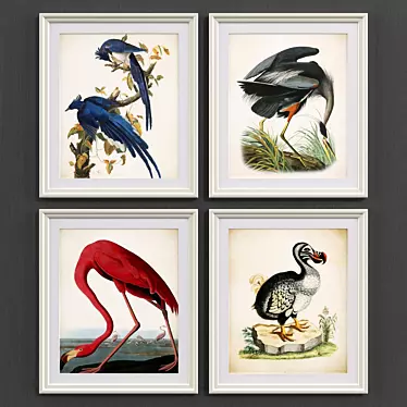 Modern Bird Collection - Set of 3 3D model image 1 