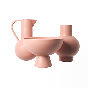 Stylish Strom Ceramics Set 3D model image 1 