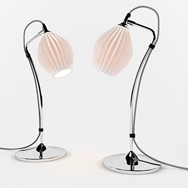 Original BTC Fin Table Lamp: Sleek and Stylish Illuminate 3D model image 1 