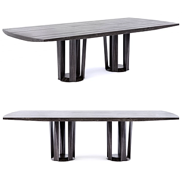 Modern Elegance: Hellman Chang Nola Dining Table 3D model image 1 