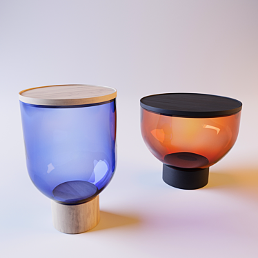 Mastea Blown Glass Coffee Table 3D model image 1 