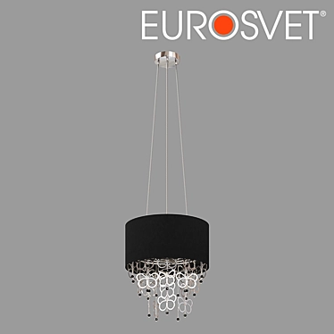 Elegant Papillon Suspended Chandelier 3D model image 1 