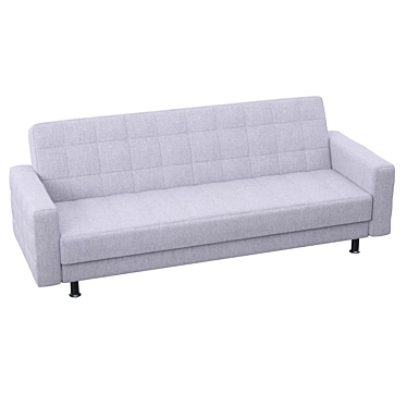 Sleek Modern Loveseat 3D model image 1 