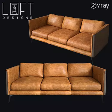 Sleek LoftDesign 2010 Sofa 3D model image 1 