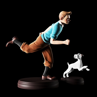 Adventures of Tintin - Classic Comic Series 3D model image 1 