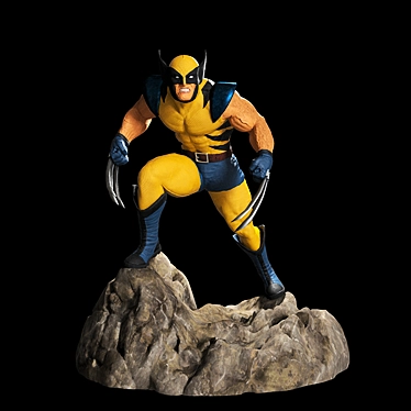 Honorable Warrior: Wolverine Statue 3D model image 1 