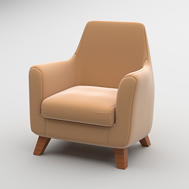 Newbury Chair: Sleek and Stylish Seating Solution 3D model image 1 