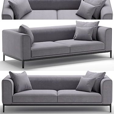 Natuzzi Trevi Sofa: Luxurious Comfort in Every Detail 3D model image 1 