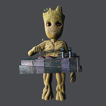 Marvel Baby Groot: Adorable Alien Hero 3D model image 1 