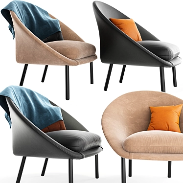 Modern Lounge Armchair in 3dsmax 3D model image 1 