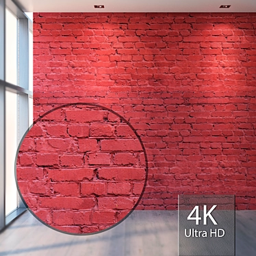 Seamless Red Brick Texture Kit 3D model image 1 