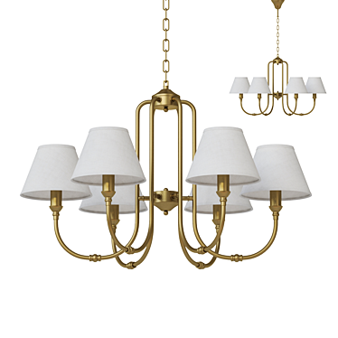 Elegant MW-Light Consuelo Chandelier 3D model image 1 