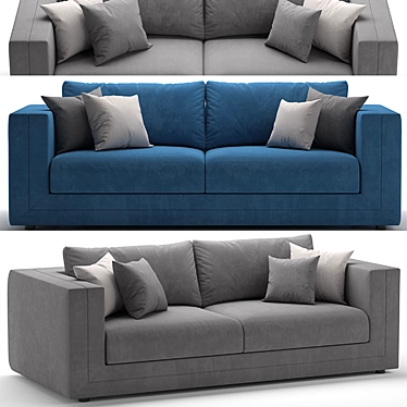 Modern Tancredi Sofa: Stylish Comfort for Your Home 3D model image 1 